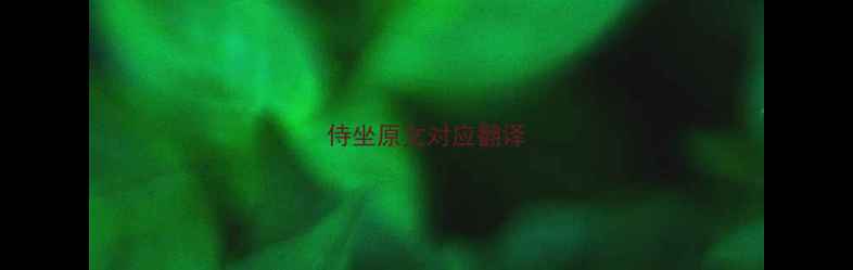 图片 侍坐原文对应翻译