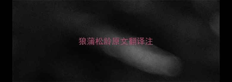 图片 狼蒲松龄原文翻译注