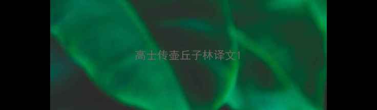 高士传壶丘子林译文